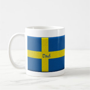 Mug Papa suédois de drapeau ou nom de coutume