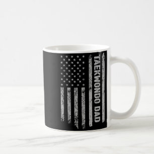 Mug Papa Taekwondo Drôle Drapeau Amérique Patriote - V