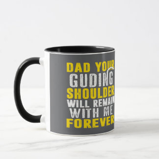Mug Papa ton épaule guide restera avec moi toujours