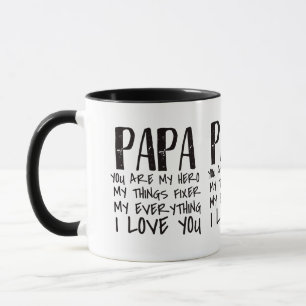 Mug Papa, tu es mon héros muet