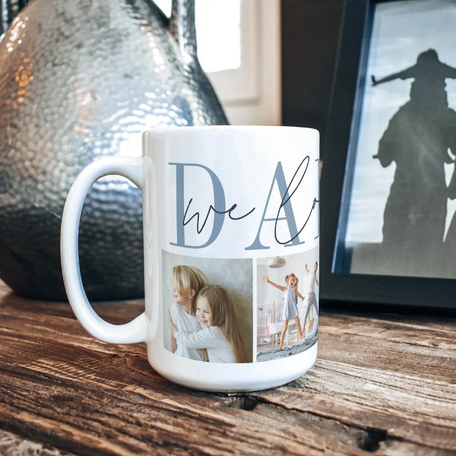 Mug Papa We Love You 4 Photo Collage (Créateur téléchargé)
