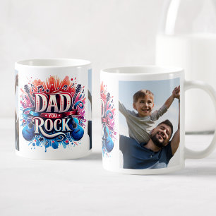 Mug Papa You Rock Photos Personnalisées Musique