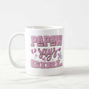 Mug Papaw Dit Fille Grossesse Faire-part Baby Party