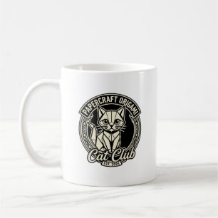 Mug Papercraft Origami Chat Drôle Chat Graphique - Pap