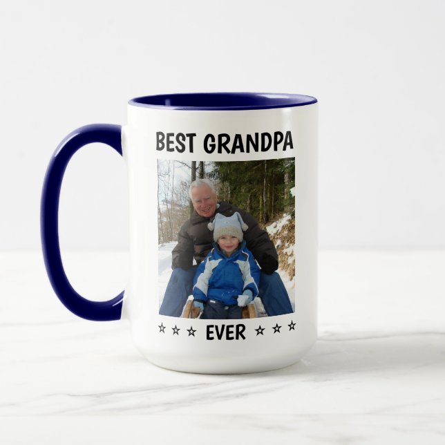 Mug Papi Tasse, Papi Cadeau, Meilleur Papi Jamais Tass (Gauche)