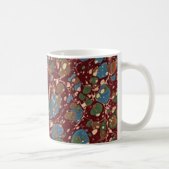Mug Papier marbré de Français vintage (Droite)
