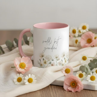 Mug PAPIER mignonne Pastel Fleur sauvage Monde de la m