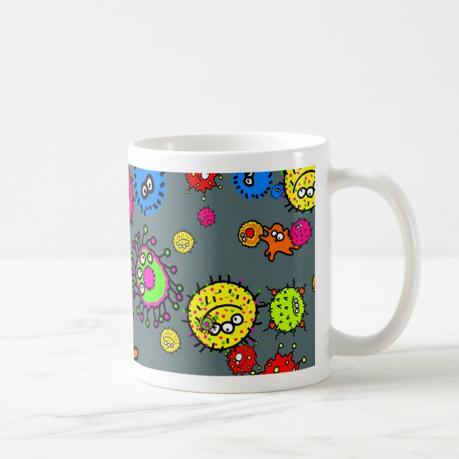 Mug Papier peint de bactéries (Droite)