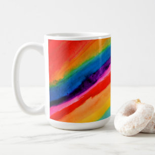 Mug Papier Tissu Rainbow Art