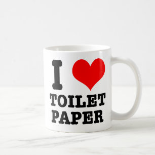 Mug Papier toilette I HEART (LOVE)