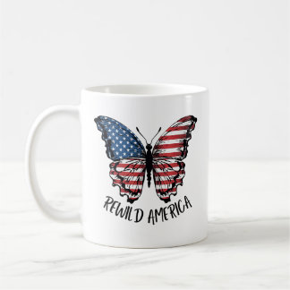 Mug Papillon américain patriotique