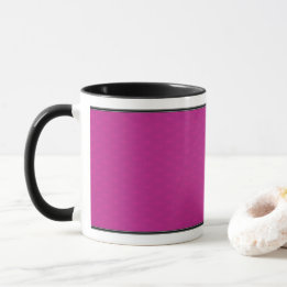 Mug Papillon Amour | Bordure en Dentelle Magenta