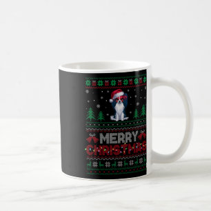 Mug Papillon Amoureux de les chiens Santa Hat Arbre de