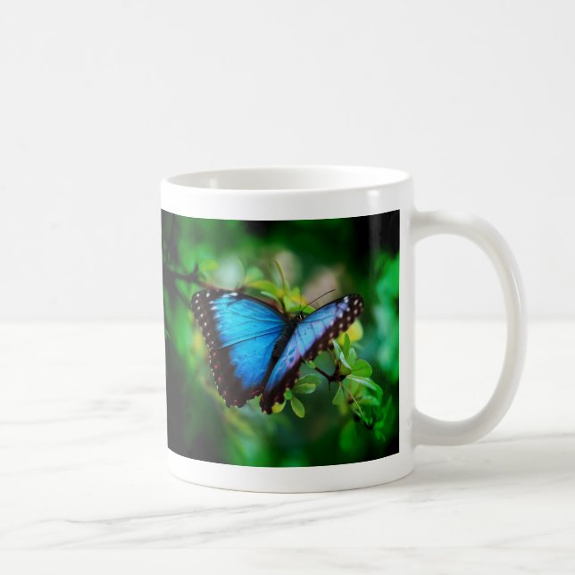 Mug Papillon bleu de Morpho (Droite)
