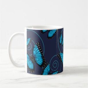 Mug Papillon bleu de remous de Morpho