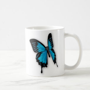 Mug Papillon bleu serré