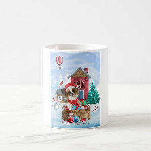 Mug Papillon Chien dans la neige Maison de Chien de No