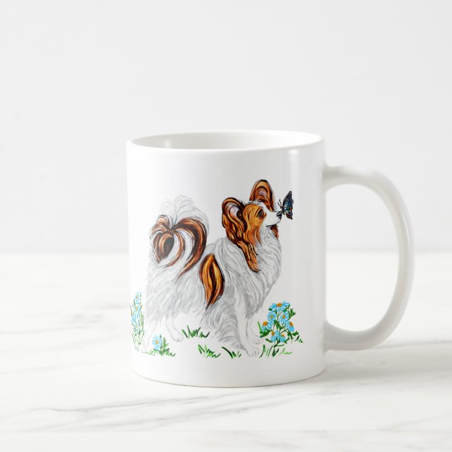 Mug Papillon Chien & Papillon OEil aux yeux (Droite)