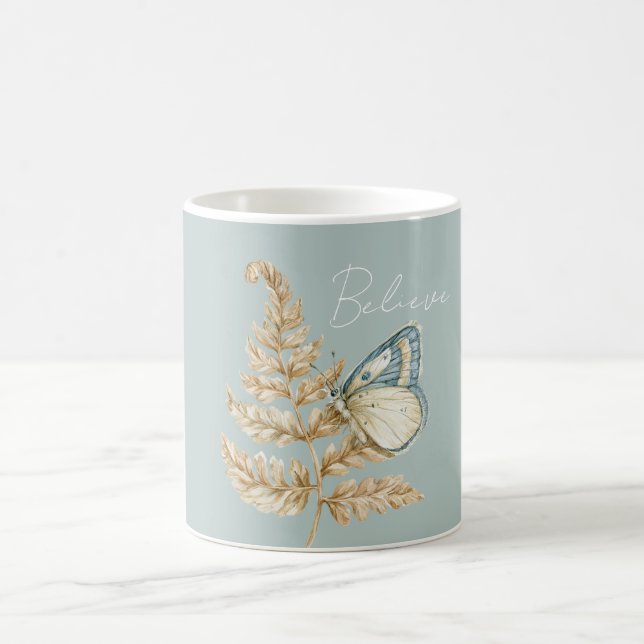 Mug Papillon Croire Bleu (Centre)