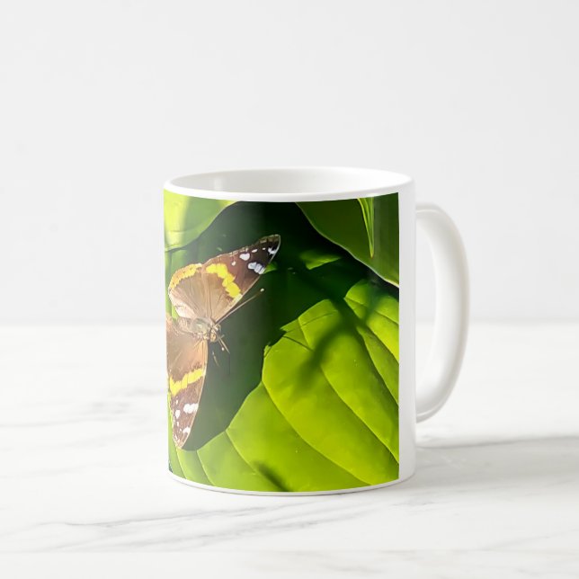 Mug Papillon dans le soleil (Devant droit)