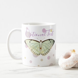 Mug Papillon de beauté verte à la menthe