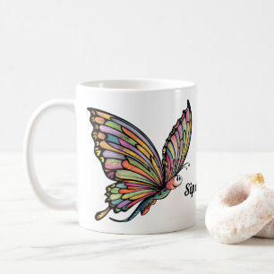 Mug Papillon de dessin animé personnalisé