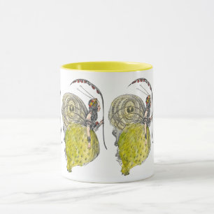 Mug Papillon de fantaisie mignon vintage Fée avec des 