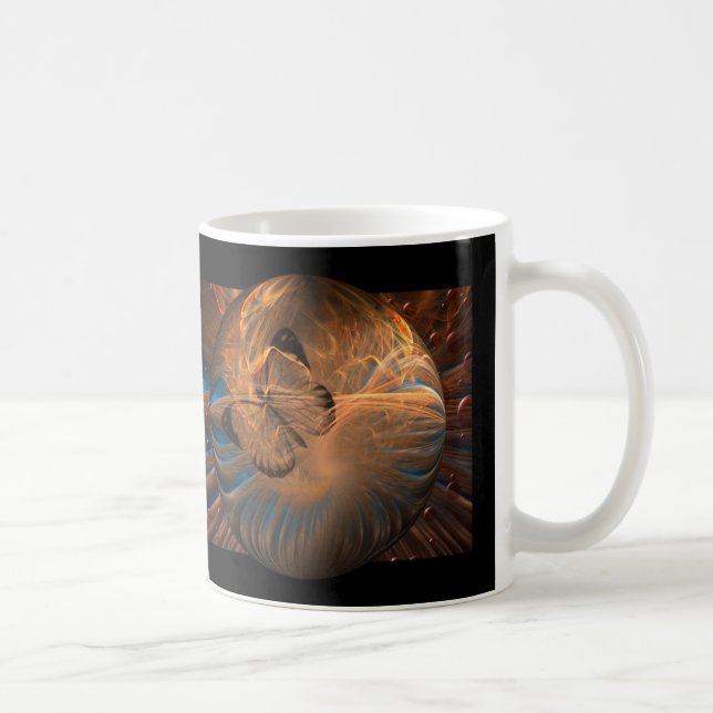 Mug Papillon de fractale (Droite)