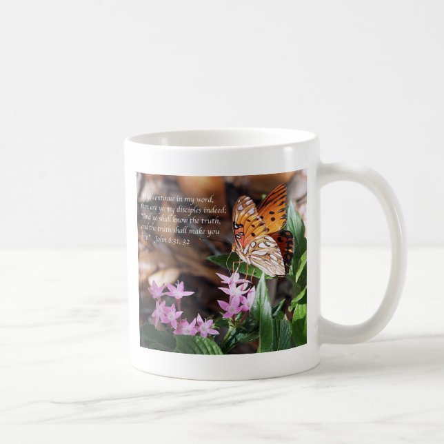 Mug Papillon de fritillaire de Golfe de John 8 (Droite)