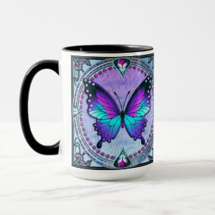 Mug Papillon de sublimation avec Arrière - plan