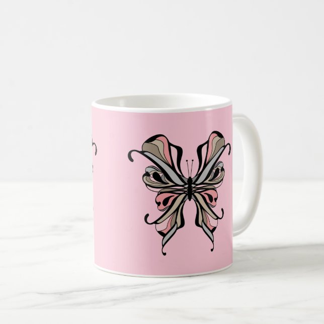 Mug Papillon d'ouverture (Devant droit)