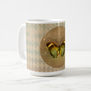 Mug Papillon enchâssé vintage
