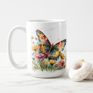 Mug Papillon et pâte à café Fleur sauvage