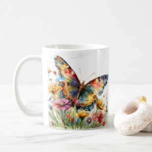 Mug Papillon et pâte à café Fleur sauvage