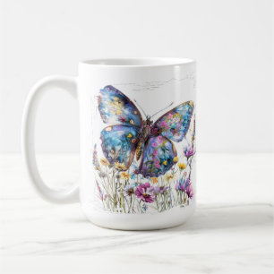 Mug Papillon et pâte à café Fleur sauvage