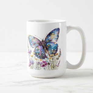 Mug Papillon et pâte à café Fleur sauvage