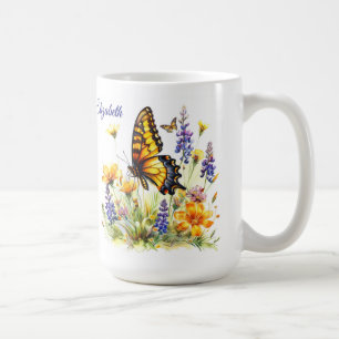 Mug Papillon et pâte à café Fleur sauvage