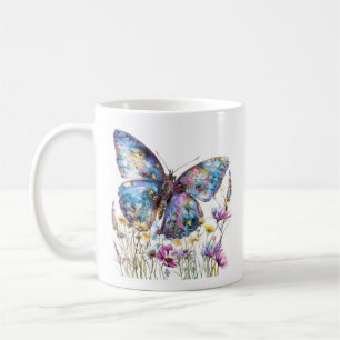 Mug Papillon et pâte à café Fleur sauvage