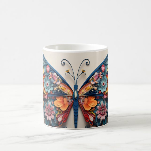 Mug Papillon & Fleurs (Centre)