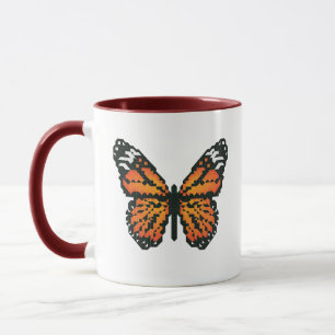 Mug Papillon monarque en polygone