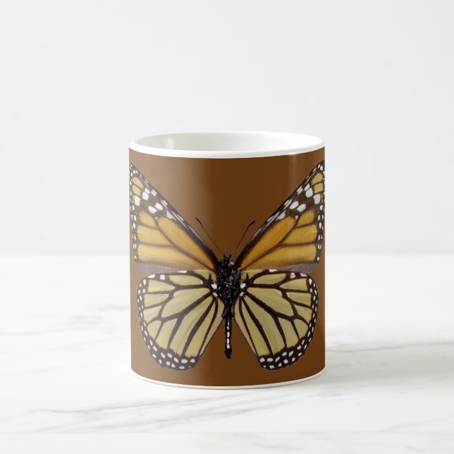 Mug Papillon monarque isolé PNG (Centre)