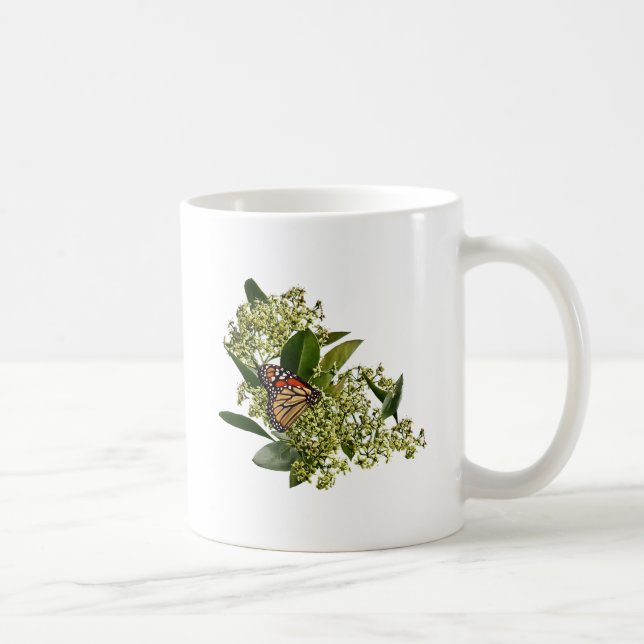 Mug Papillon monarque sur Euonymus (Droite)