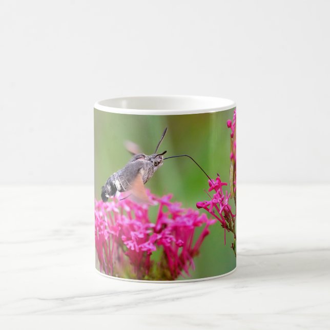 Mug Papillon-mouche à colibri en vol (Centre)