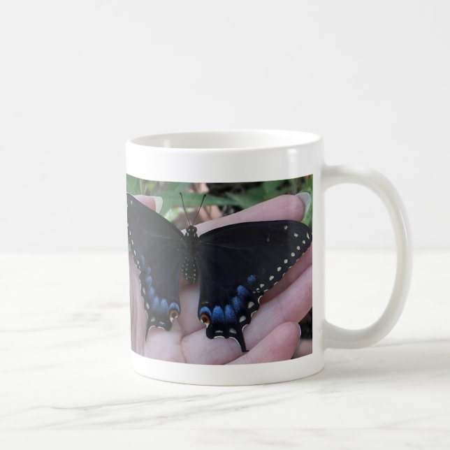 Mug Papillon noir à queue noire #1-mug (Droite)