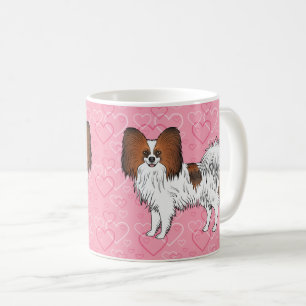Mug Papillon Sable Rouge Mignon Chien de Dessin Animé 