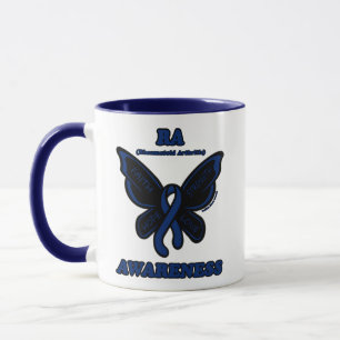 Mug Papillon/Sensibilisation...Mug d'arthrite rhumatoï