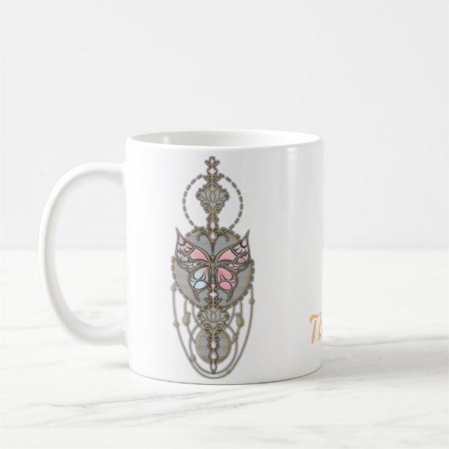 Mug Papillon stylisé (Gauche)
