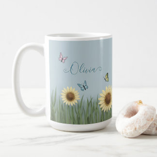 Mug Papillon Tournesol Floral