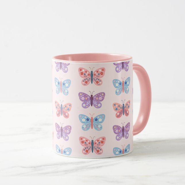 Mug Papillons (Devant droit)
