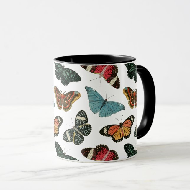 Mug Papillons (Devant droit)